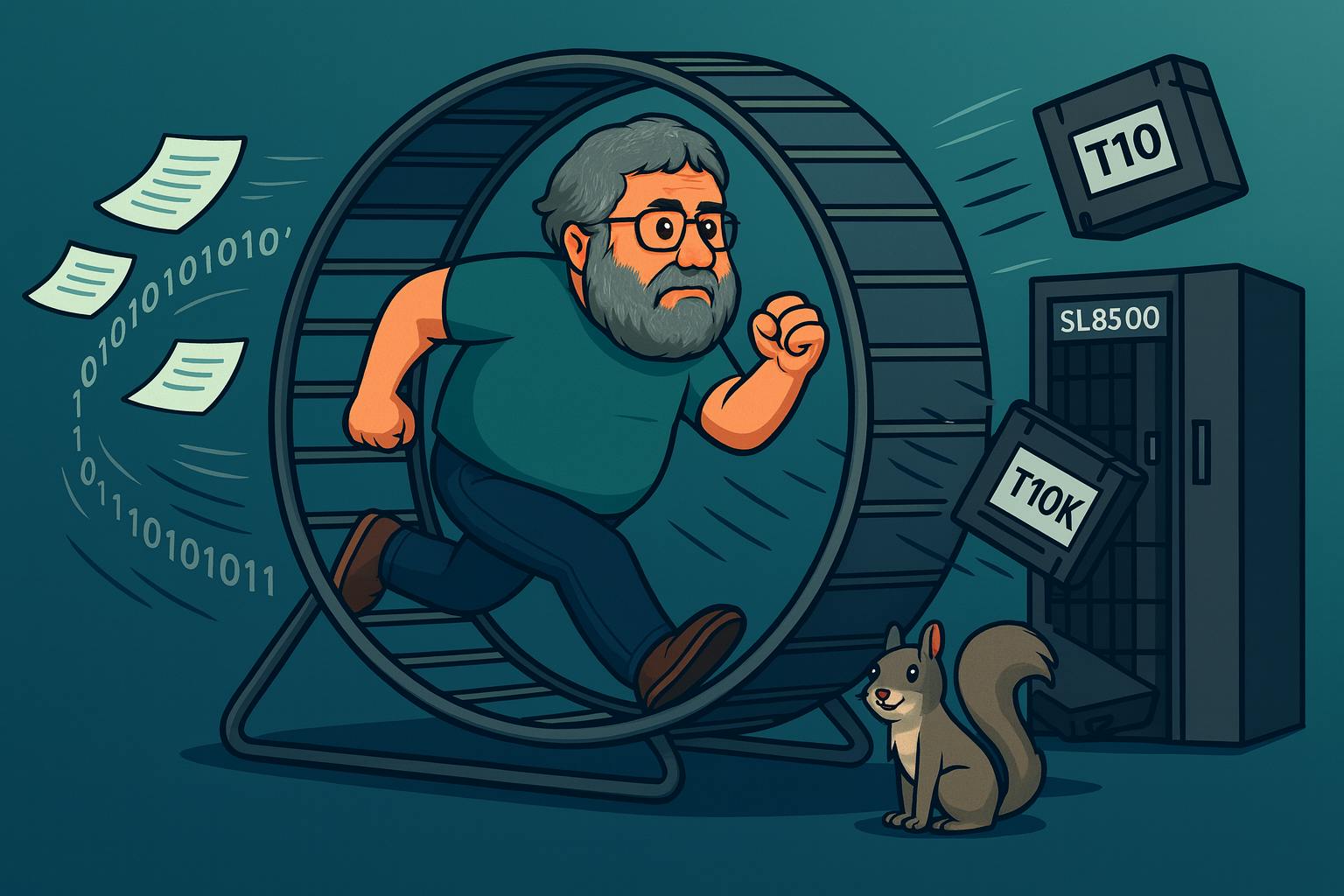 hackernoon's tweet card. Can massive 100 TB+ tapes turn from preservation assets into liabilities? A veteran storage engineer explores risks, erasure coding, and future tape resilience.