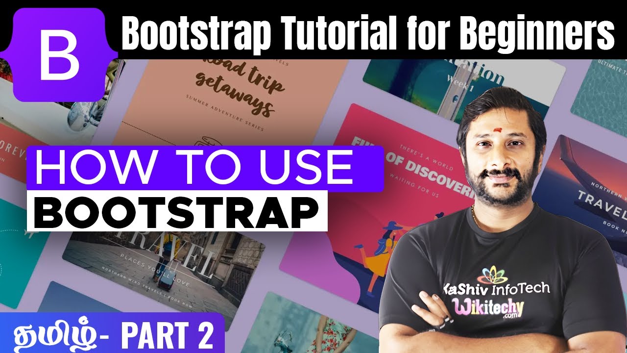 kaashivinfotech's tweet card. #2 🅱️ How to Use Bootstrap | Bootstrap Tutorial for Beginners in...