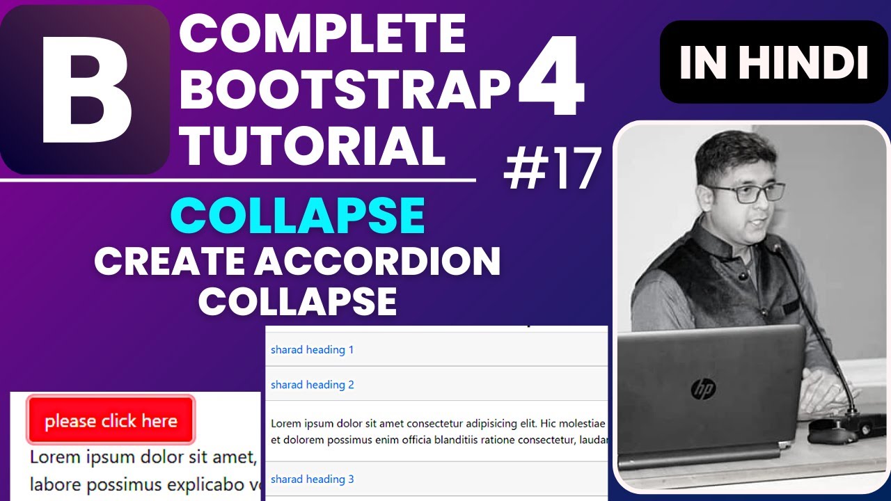 DatacodeSharad's tweet card. Bootstrap 4 Collapse | Create Accordion Collapse in Bootstrap 4 |...