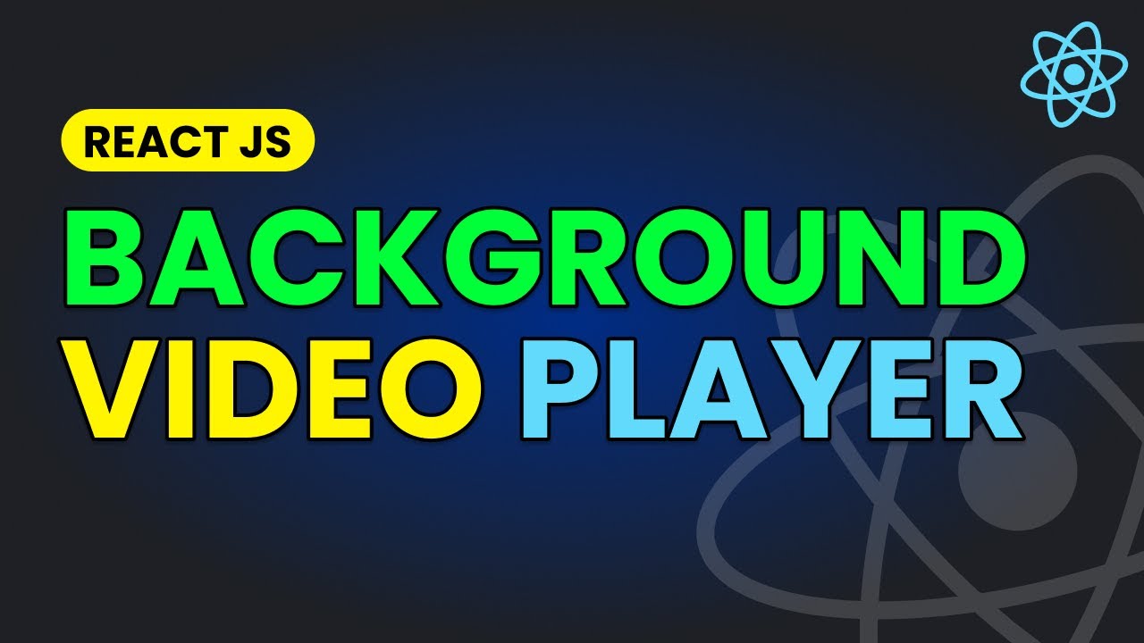 webstylepress's tweet card. Background Video Component in React JS | Background Video Player...