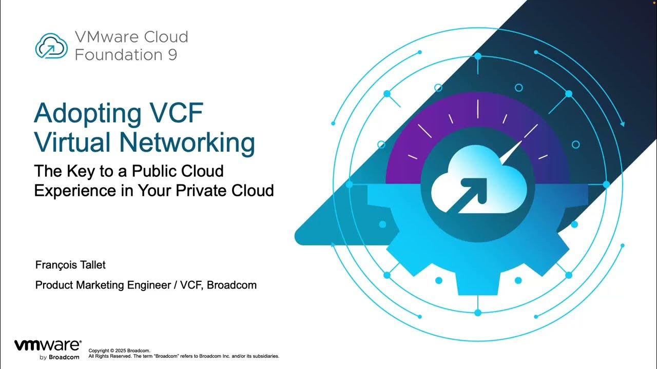 PCgeek2009's tweet card. Adopting VCF Virtual Networking
