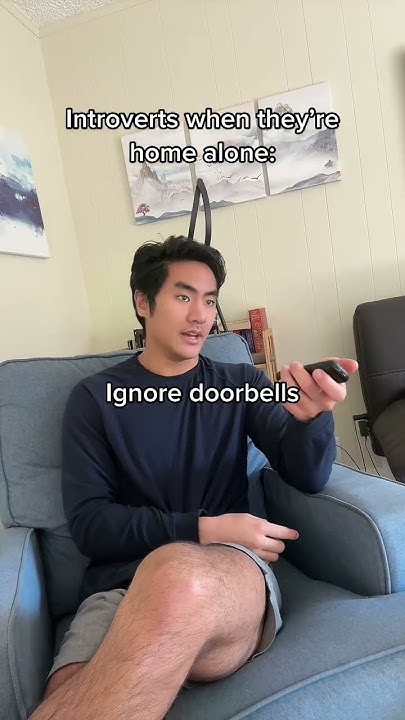 Poet_1914's tweet card. I just act like no ones home #introvert #introverts #introvertprobl...