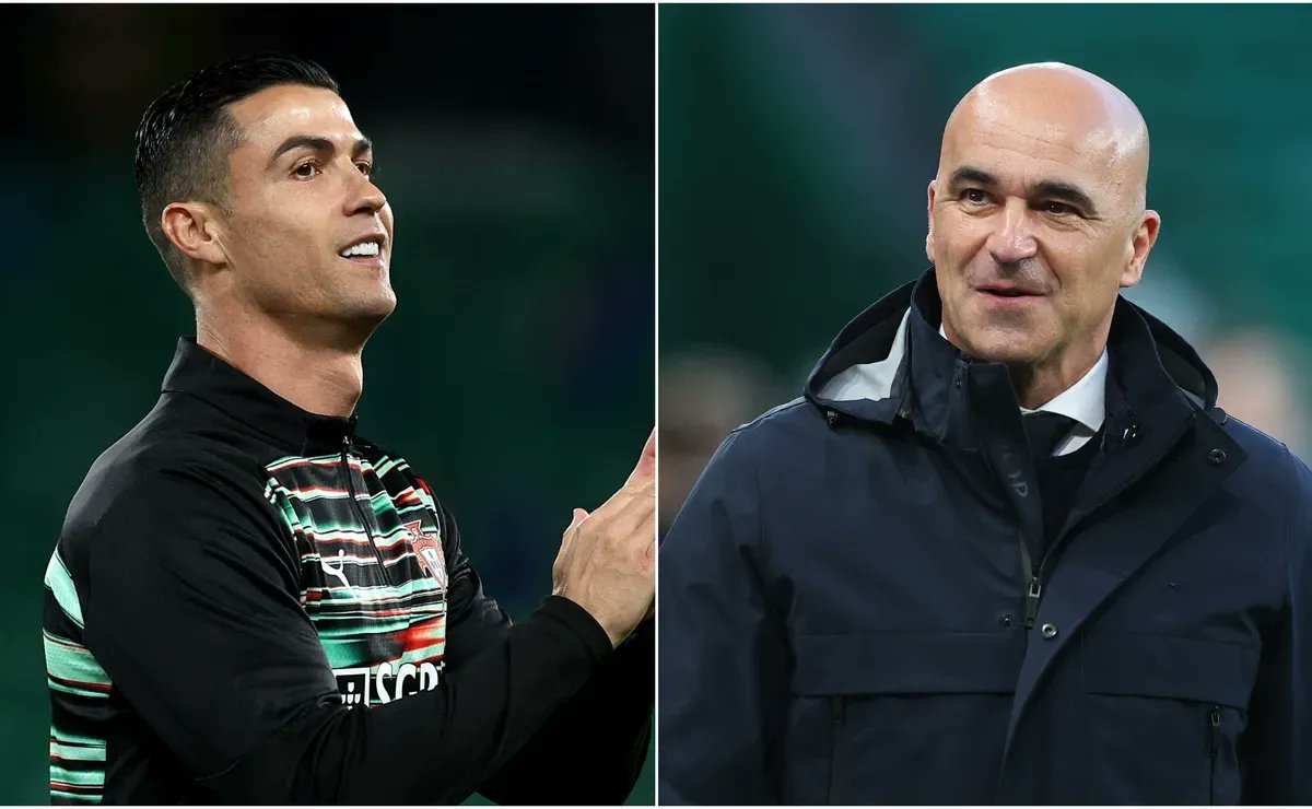 worldsoccertalk's tweet card. Portugal national team head coach Roberto Martinez spoke about Cristiano Ronaldo.