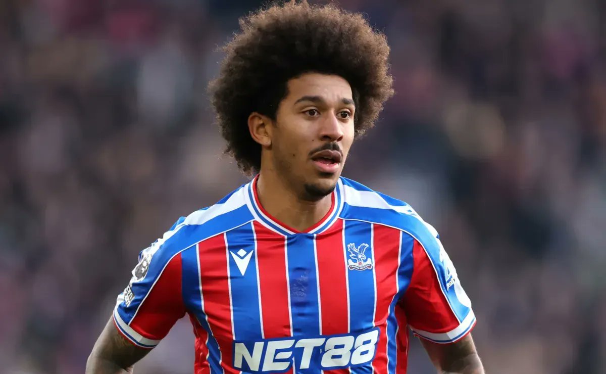 worldsoccertalk's tweet card. Chris Richards began to raise concern ahead of the 2026 World Cup with the USMNT as the defender had to be stretchered off during the Arsenal vs. Crystal Palace game.