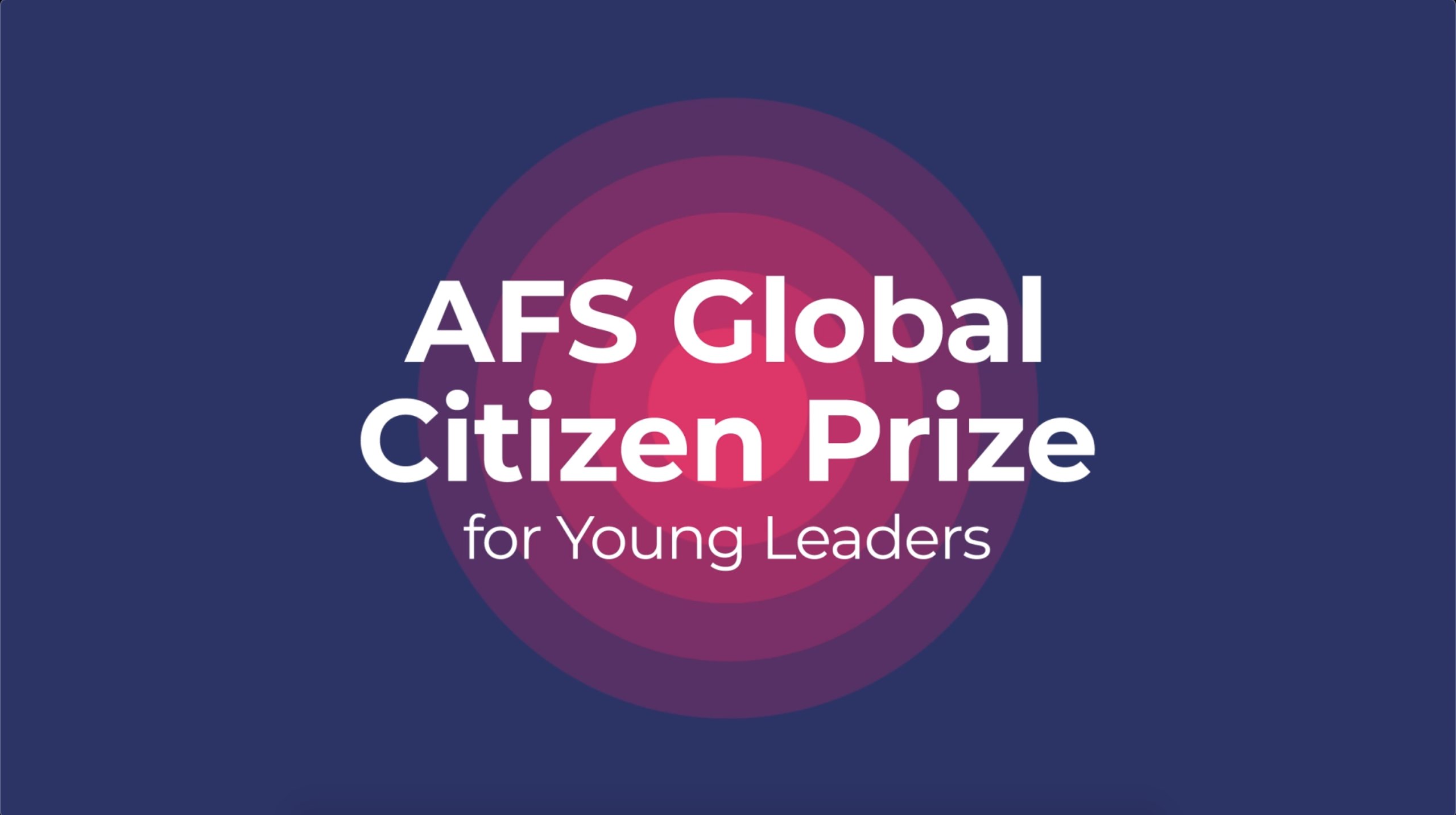 IVPA's tweet card. The new AFS Global Citizen Prize for Young Leaders will recognize one extraordinary young person with a US$10,000 cash prize, trip to Montreal to attend the AFS Global Conference, international...