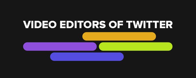 Video Editors of X banner