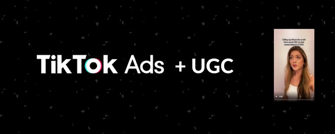 TikTok Ads + UGC banner
