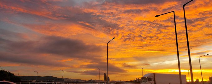 beautiful sky banner