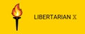 Libertarian X banner