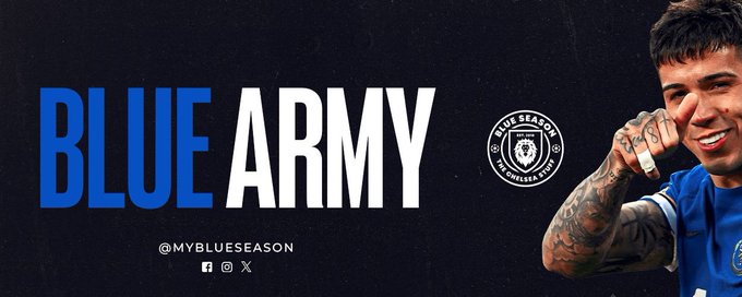 Chelsea’s Blue Army banner