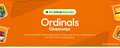 Ordinals Giveaways banner