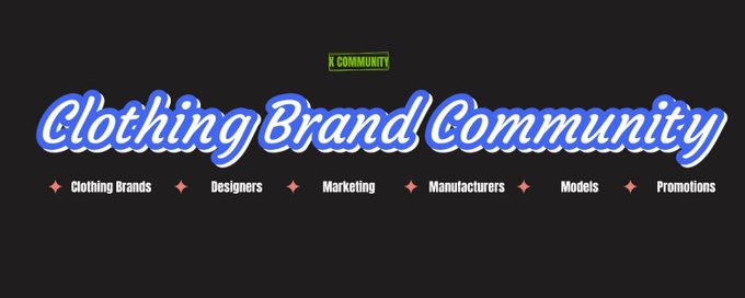 Clothing Brand Community banner