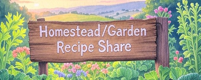 Homestead/Garden Recipe Share banner