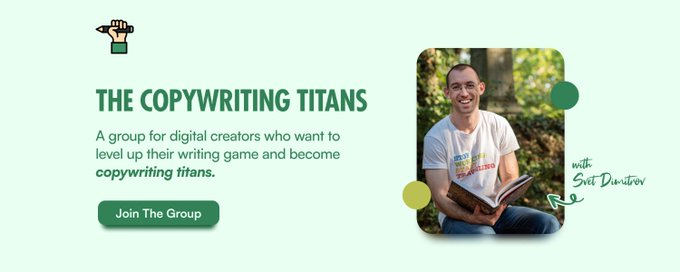 The Copywriting Titans banner