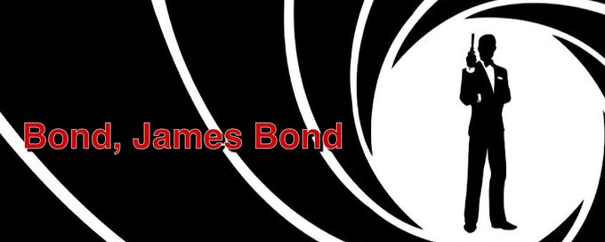 Bond, James Bond banner