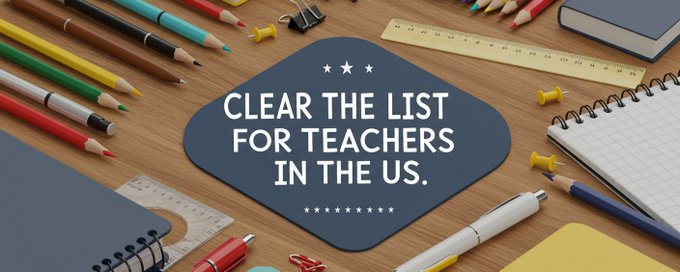 ClearTheList For Teachers banner