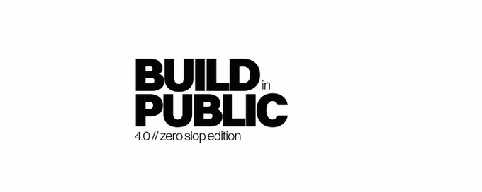 Build In Public 4.0 banner