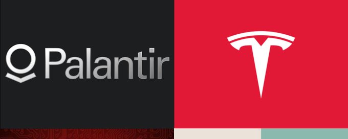 PLTR AMD NVDA TSLA Investment banner