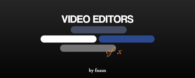 Video Editors of X banner