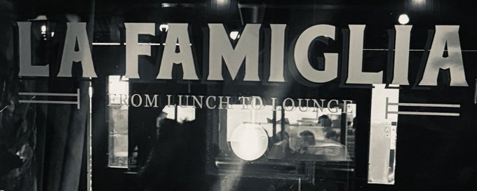 The Sopranos Famiglia banner