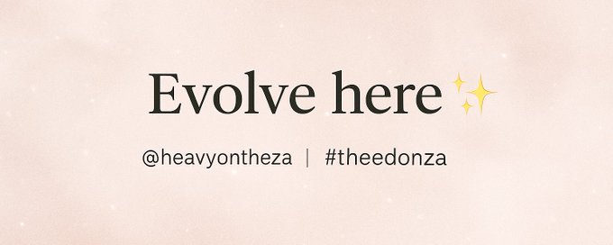 Evolve here ✨ banner