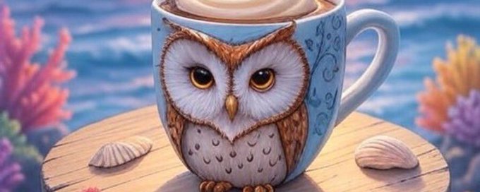 Coffee with ~ your Uncle Owl🦉 banner