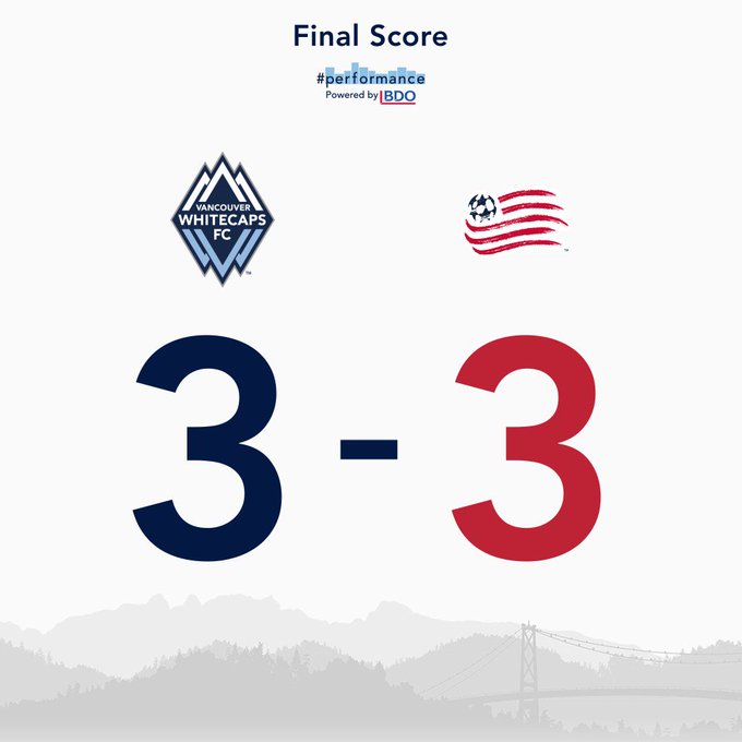 Timeline Vancouver Whitecaps Fc Vs New England Revolution