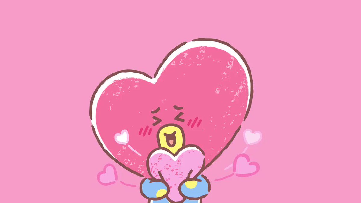 BT21 Japan Official on Twitter: "#TATA の ハ-ト ハ-ト は キ ュ ン し ち ゃ う 💗 💓...