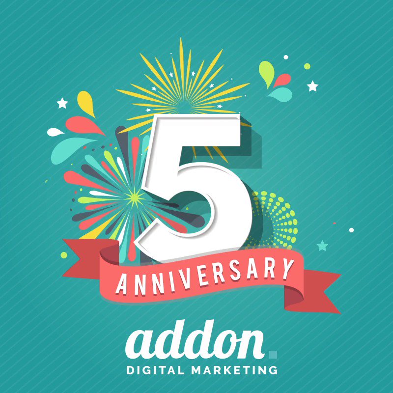 Time certainly flies when you’re having fun and boy, have we had fun! To our customers, suppliers and superstar team, thank you for an incredible 5 years!
#addon #addondigital #digitalmarketing #socialmediamarketing #socialmediaagency #digitalagency #marketingagency https://t.co/Sdhh3xKATq