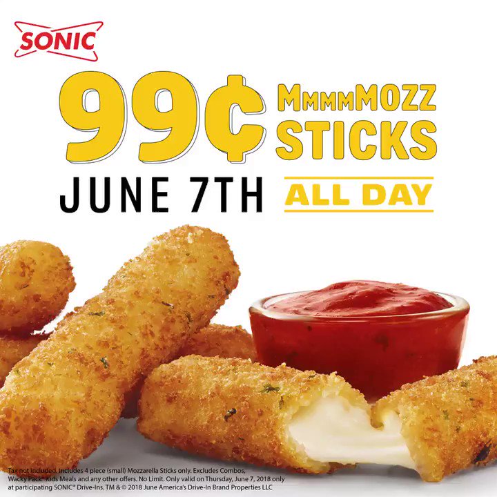 Sonic Mozzarella Sticks
