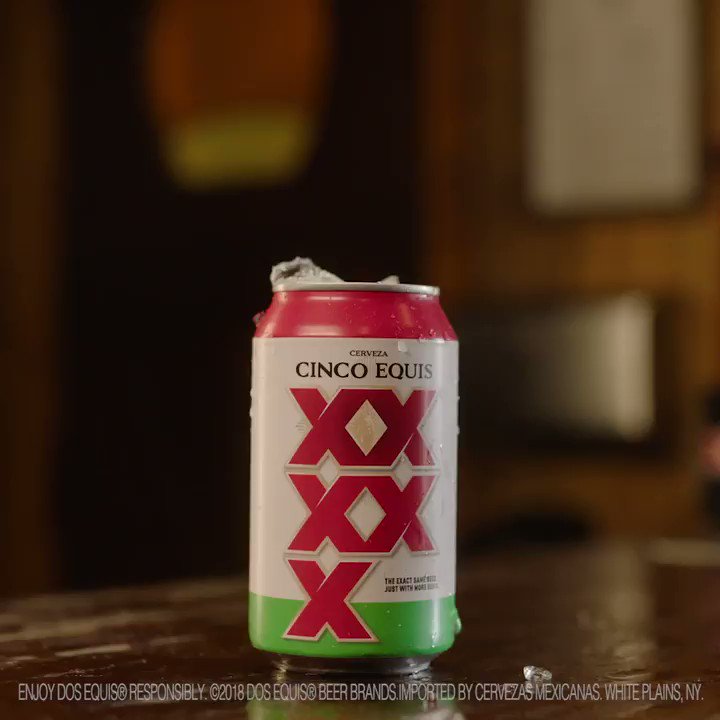 So cool, you may think itβs just Dos Equis with seis more equis on the can. (Because it is.) Ocho Equis. #KeepItInteresante