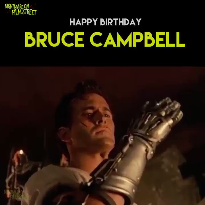 Groovy. Happy 60th Birthday to BRUCE CAMPBELL! 