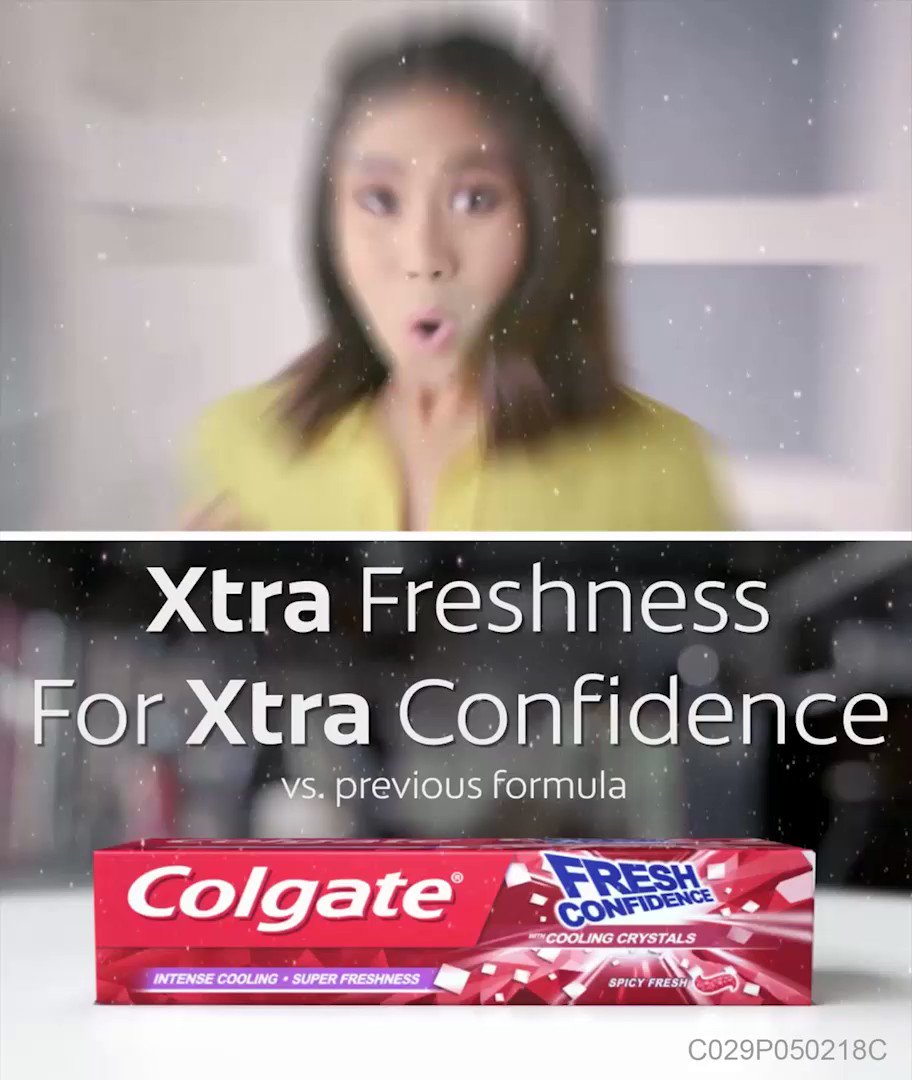 Woooohhh!!! Yan ang feeling ng FRESHNESS sa NEW Colgate Fresh Confidence!!! 🙌Iba siya dahil sa intense cooling at super freshness experience nito! 😲 #TasteConfidence na! 😄
Click here: http://bit.ly/ColgateFreshConfidenceToothpaste2 …