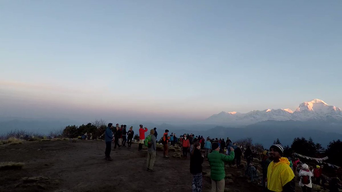 Video taken form Poon Hill in Annapurna region of Nepal, nice view of sun rising in the morning.
#easytrek #shorttrekking #closetothecity #5daystrip #mountainmagictreks
https://t.co/llCS9ekknV https://t.co/5nkFwkdeHg