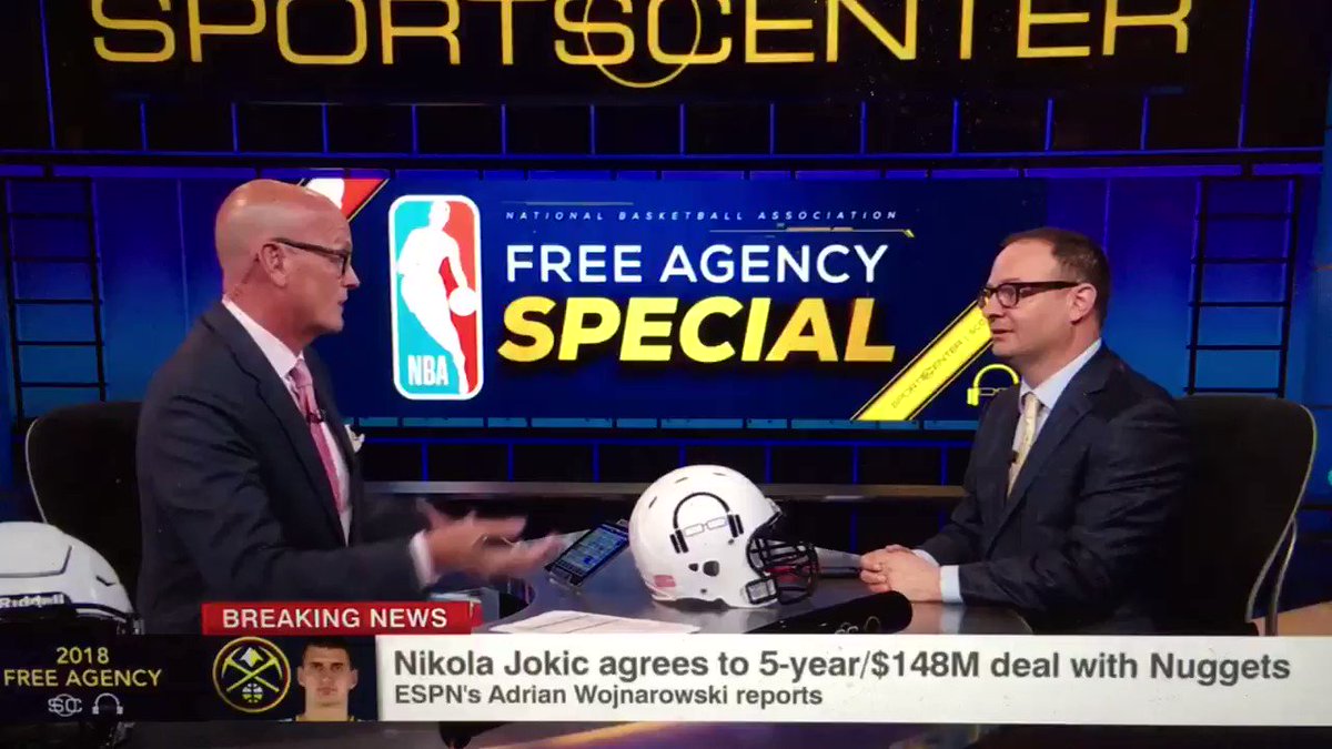 Throwback to ESPN playing Jusuf Nurkic highlights while discussing a Nikola Jokic deal

#MileHighBasketball 
https://t.co/0qWQp5B2lc