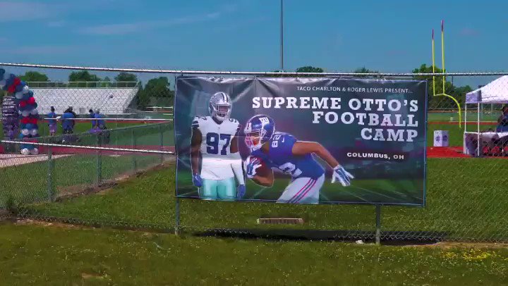 First Annual Supreme Otto’s Football Camp Presented by @TheSupremeTaco @OttoLewis_ 🏈🎥.