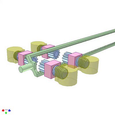 Mechanism for Moving Thread Core of a Plastic Injection Mould