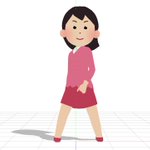 いらすとや風の女性 がmmdでぬるぬる動く動画に衝撃 クオリティ高い 絶対流行る Togetter