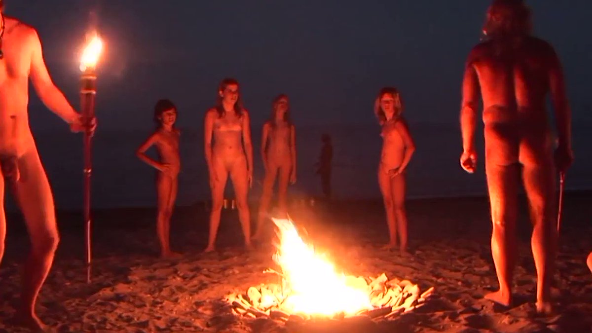 PureNudism.com - Fire is just the extension of our burning naturist passion!  Our live-well family honors the light on a beautiful starlit night!  Tell us about your night-time naturist outings!   [1:38x720p]-> 