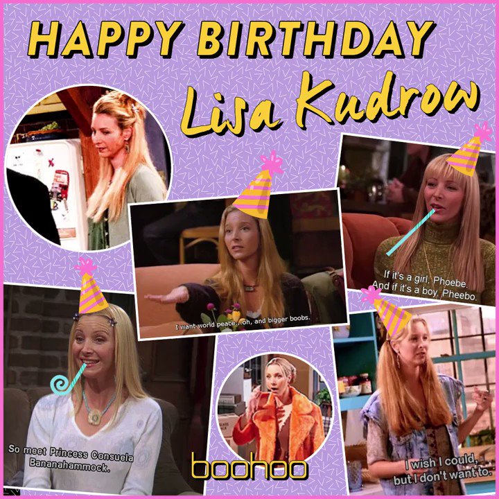 Happy Birthday Lisa Kudrow! Tag the biggest Pheobe fan you know      