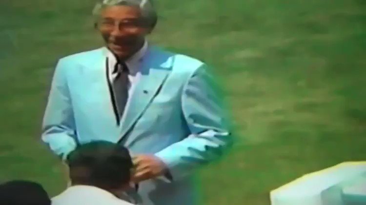 Holy Cow Gift Knocks Phil Rizzuto Over! Yankee Stadium on Make a GIF