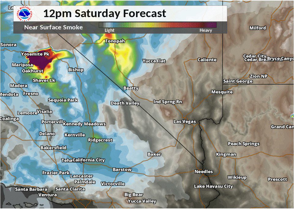 NWS Las Vegas on Twitter "Here comes the smoke! This animation shows a
