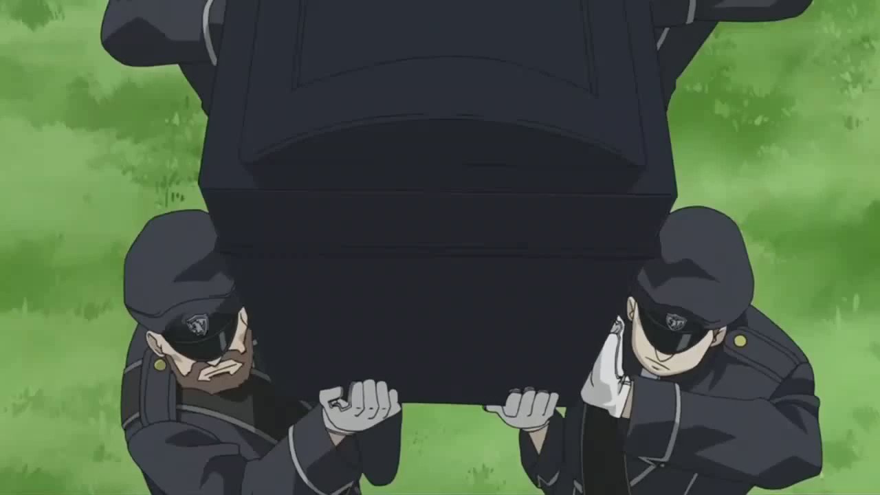 Funeral do Maes Hughes - Fullmetal Alchemist Brotherhood