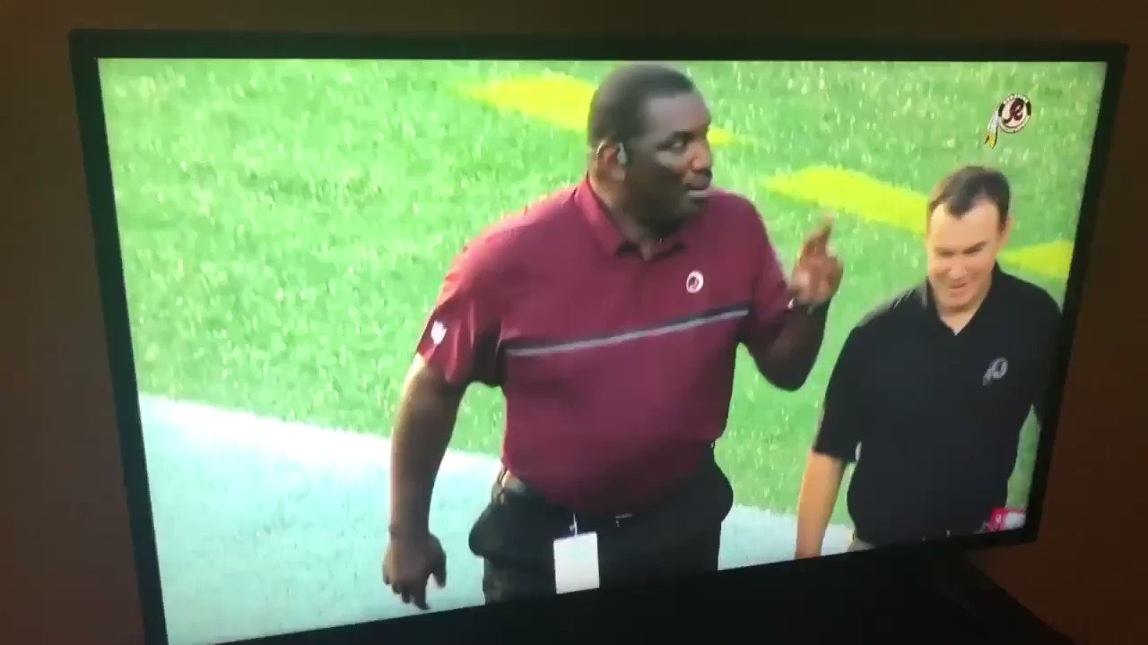 Got caught wishing Doug Williams a happy birthday on the field pregame!  