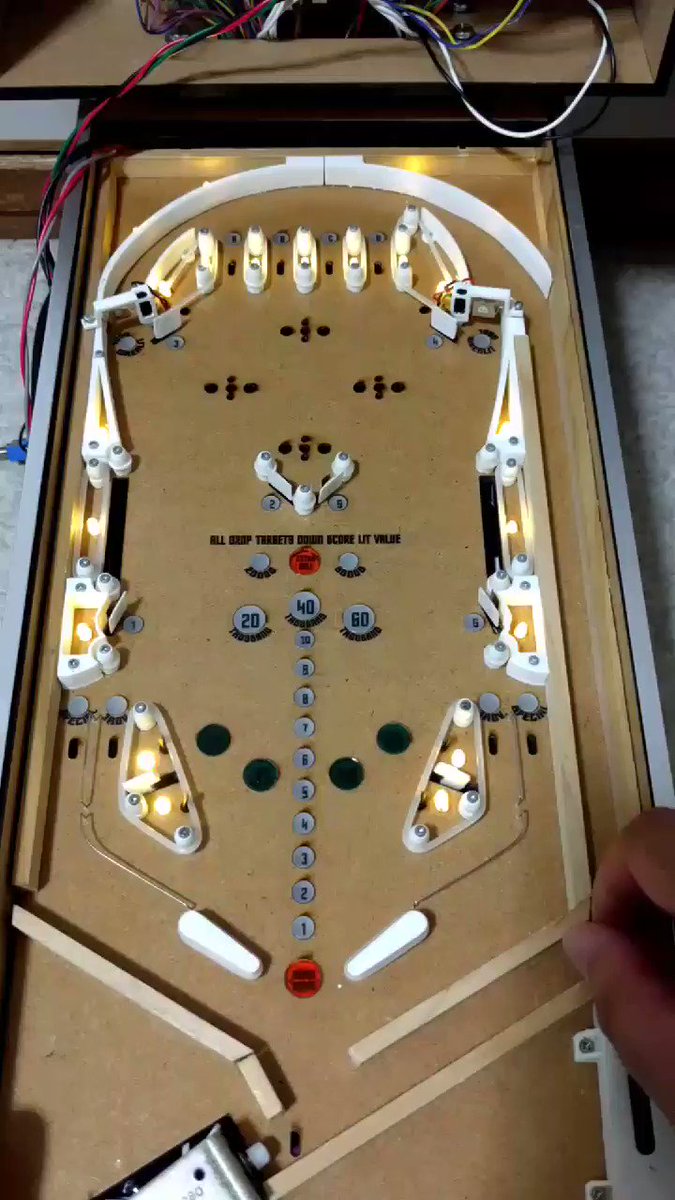 Noguo スリングショットも改良しています 1 3 Scale Homebrew Tabletop Pinball Pinball ピンボール Arduino 自作 Noguo スリングショットも改良しています 1 3 Scale Homebrew Tabletop Pinball Pinball ピンボール Arduino 自作