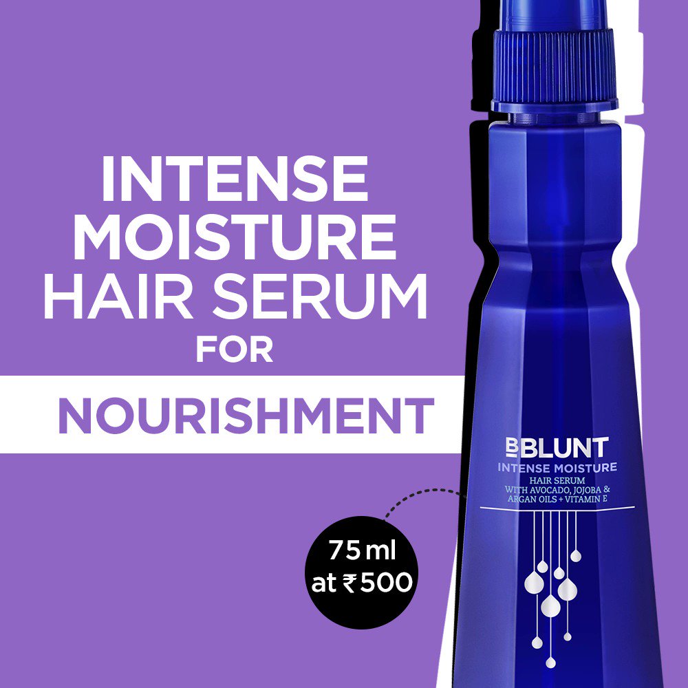 BBLUNT Intense Moisture Vitamin E Hair Serum with Avocado Jojoba and Argon  Oils 75ml - the best price and delivery | Globally
