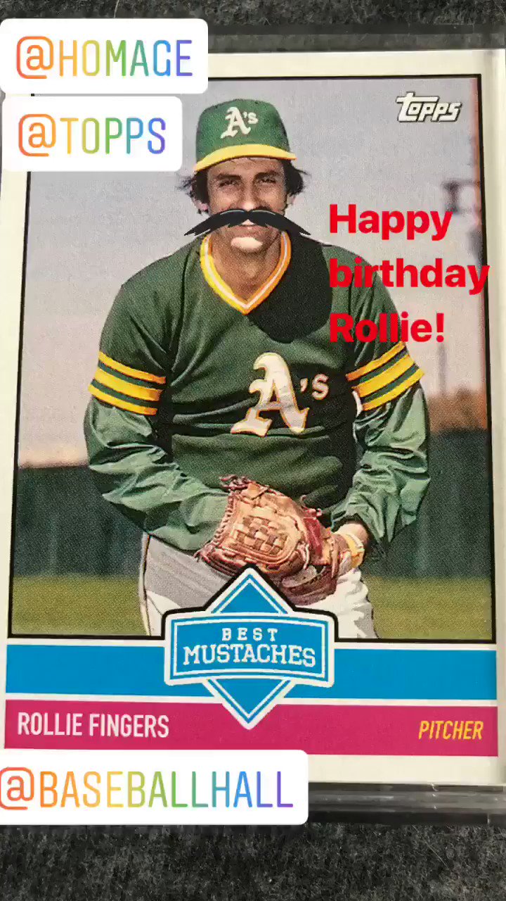 Happy birthday Rollie Fingers!        
