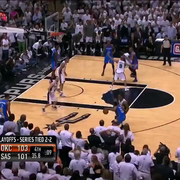James Harden hits the step back dagger over Kawhi Leonard in game 5 of the WCF. (2012)

Happy Birthday, 