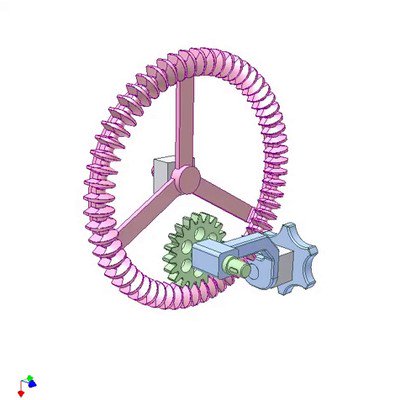 External-Internal Gear Drive of Adjustable Shaft Angle