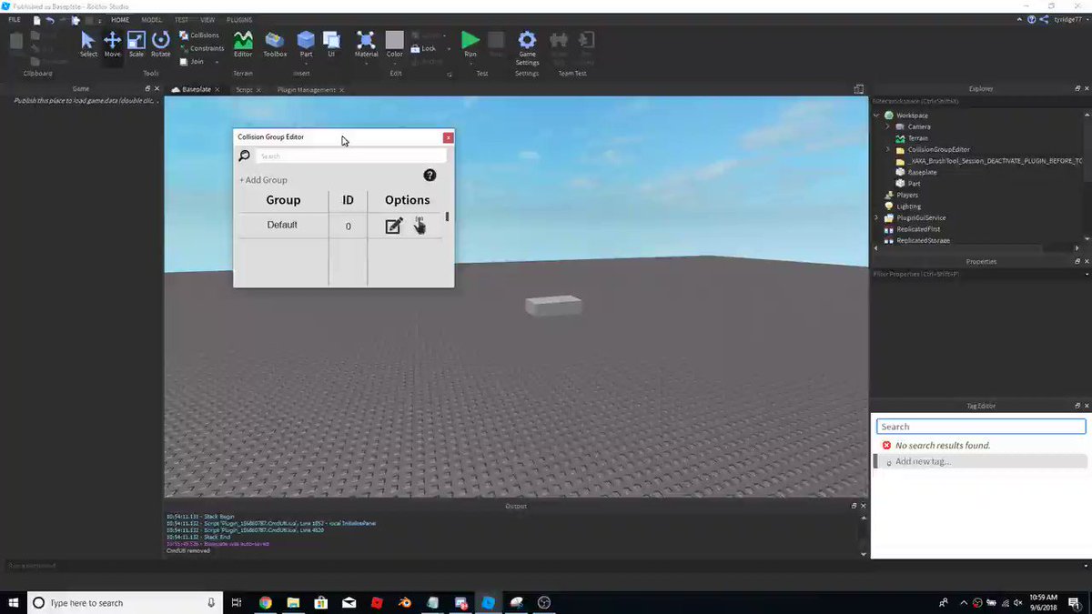 Roblox Collision Groups